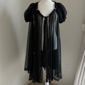 Vintage sheer robe